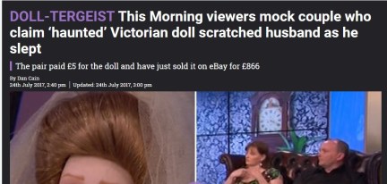 Haunted doll sun